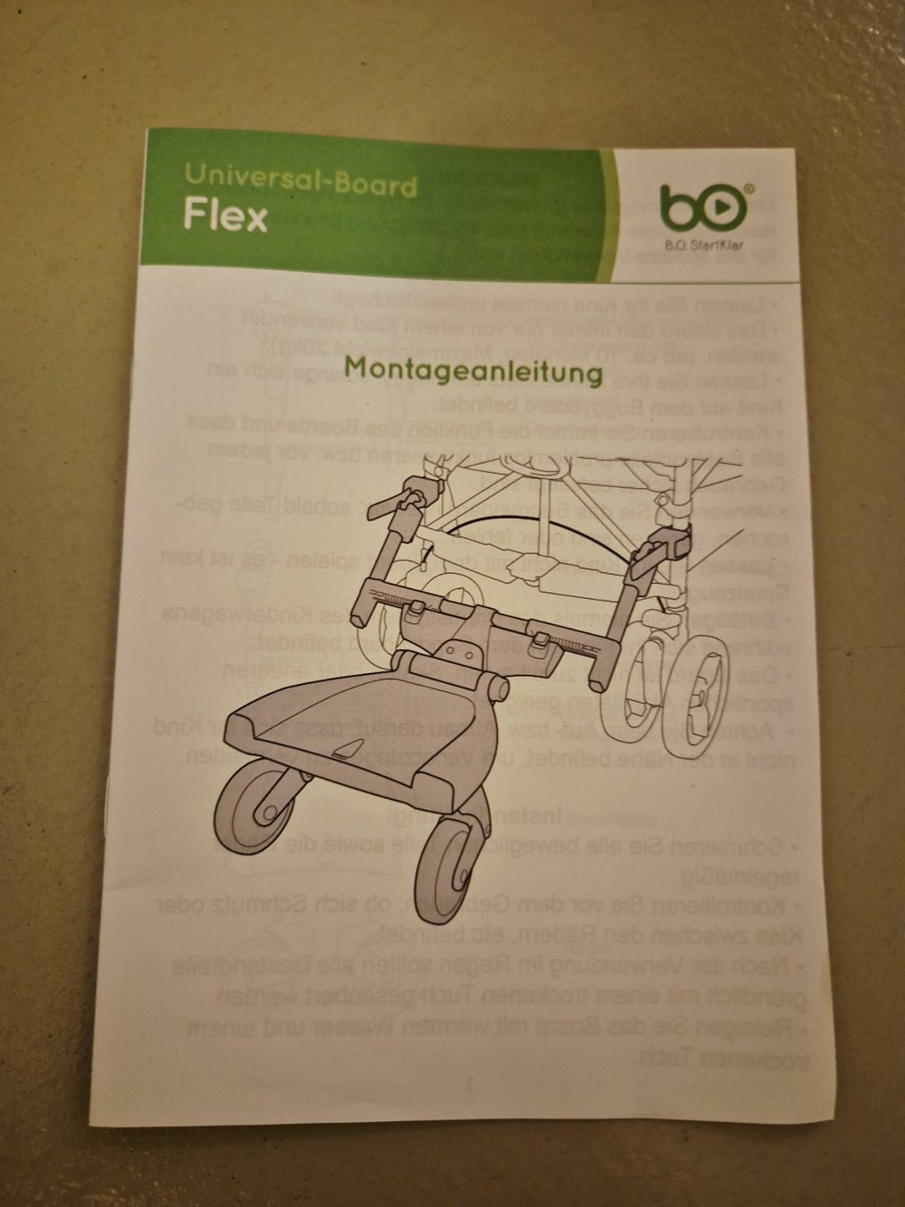 Accessori per carrozzine: bo kinderwagentrittbrett Flex Top Zustand – Usato da Heimberg venduto da Sabriena 3