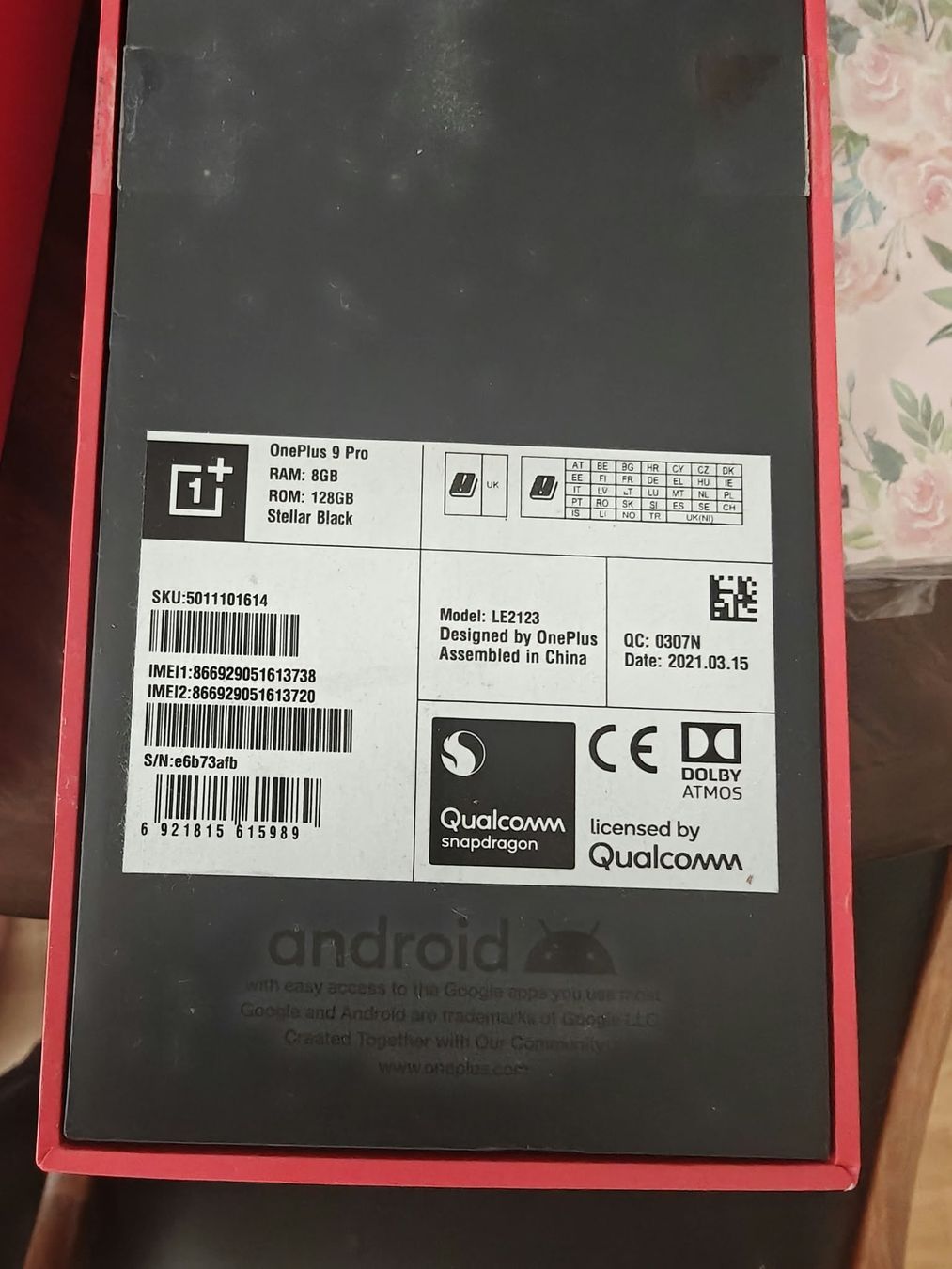 OnePlus Portables: OnePlus 9 pro – D'occasion à Zürich par Maa_b2bx 8