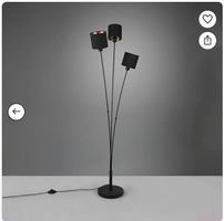 Stehlampe schwarz gold