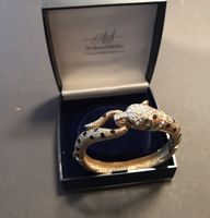 Bracelet Panthère Plaqué Or et Cristaux  Jennifer Gibson