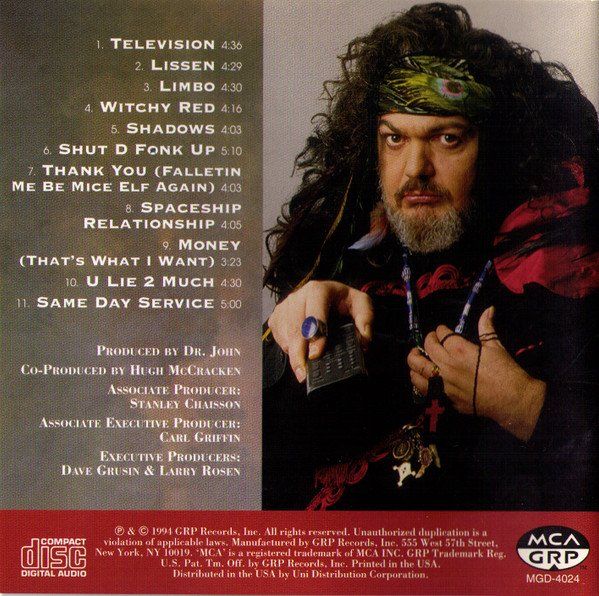 CD: Dr. John – Television - Vergriffen! - b – Usato da Brittnau venduto da Zibu 6