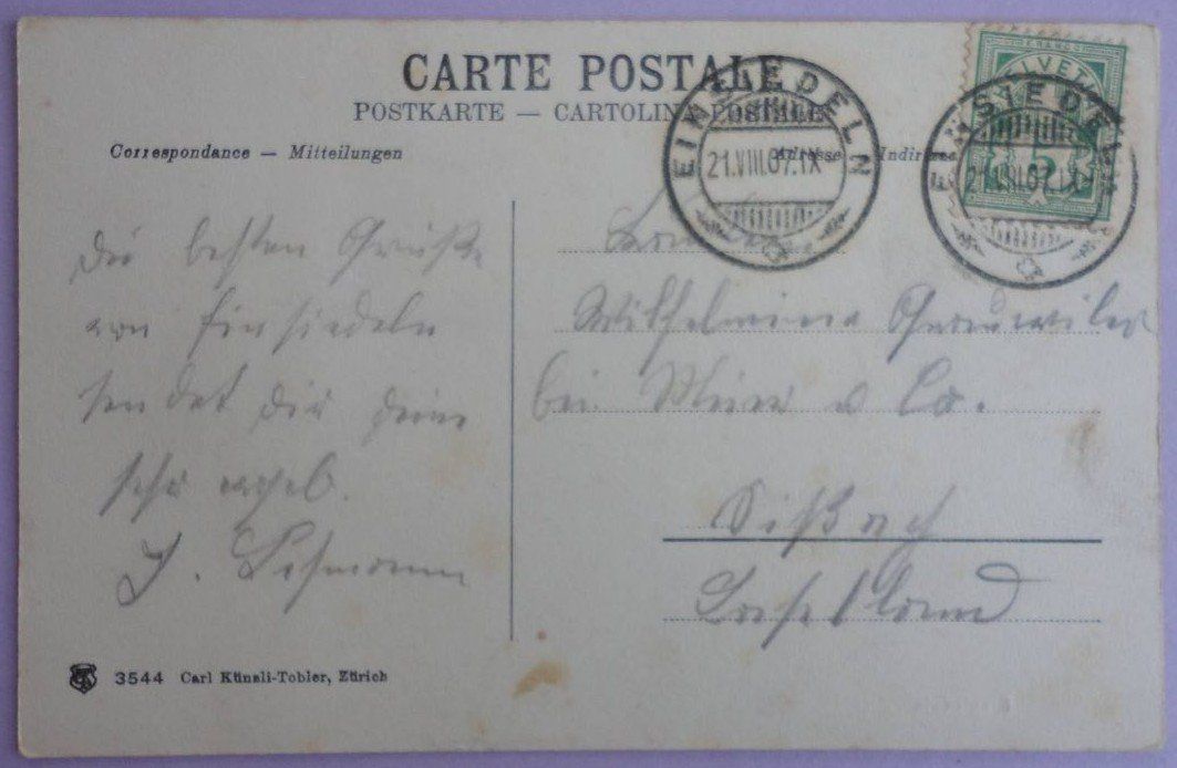 Cartoline postali: Einsiedeln – Difettoso da Fétigny venduto da Billy2miny 1