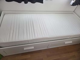 Brimnes Ikea Bett ausziehbar (80/160x200cm)