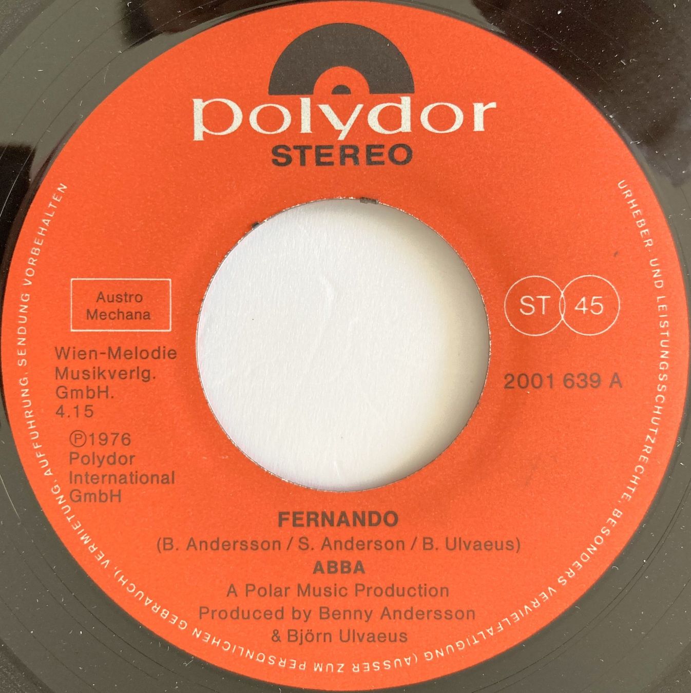 Schallplatten: ABBA - FERNANDO – Gebraucht aus Bottens von hotter-than-hell 2