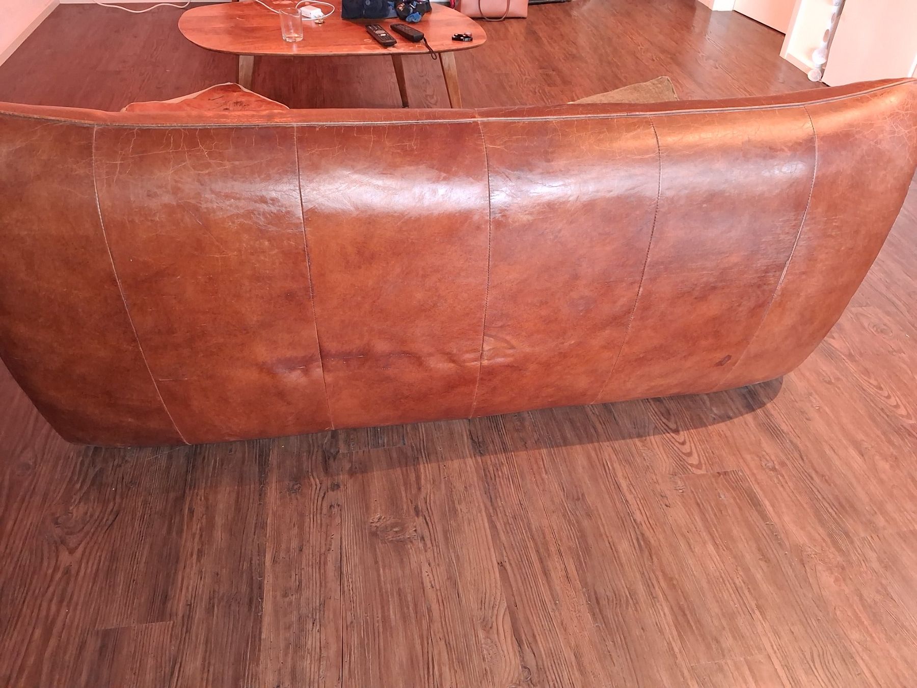 Maisons du monde Sofas: Canapé cuir brun GEORGE 180 cm – Gebraucht aus Palézieux-Village von Rob_6l8k 7