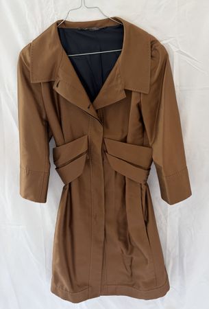 Giacca lunga Les Copains color cognac – taglia S