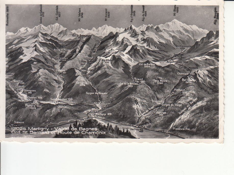 Cartoline postali: Martigny 1958 – Usato da Bürglen TG venduto da StampGraf
