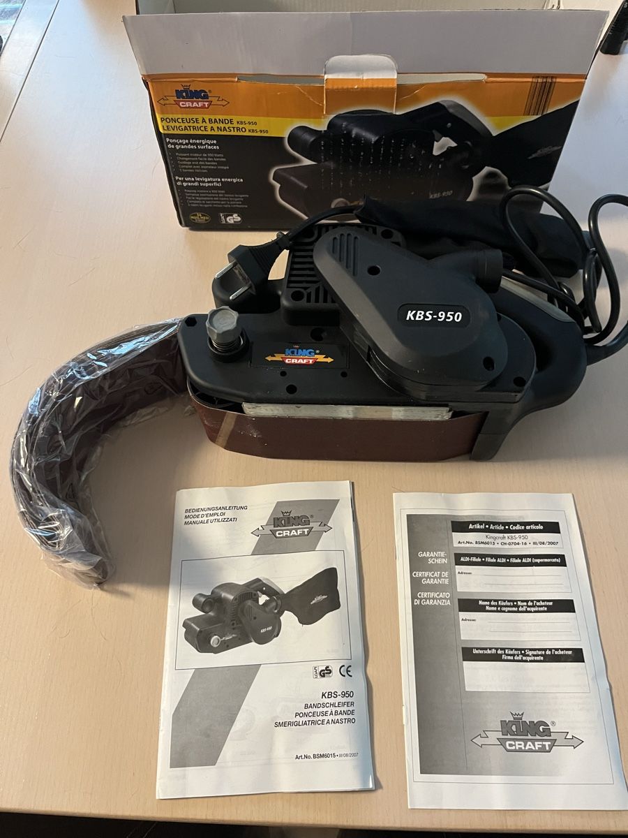 Schleifen & Polieren: Bandschleifer King Craft KBS-950, neuwertig – Neu (gemäss Beschreibung) aus Romanshorn von  4