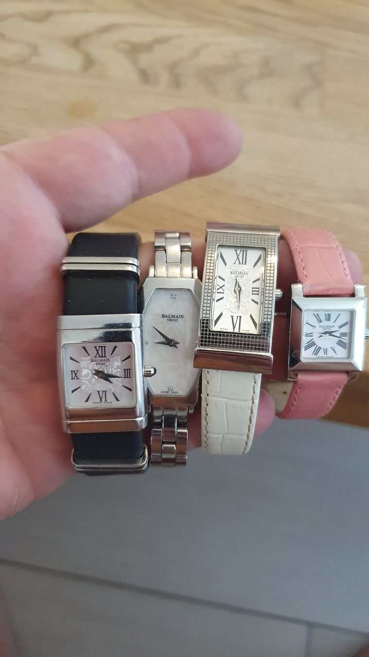 Balmain Orologi: Montre Balmain rectangulaire argentée état d'usage – Usato da Avenches venduto da pat_rd7t