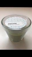Balthasar Duftkerze COTTON hellblau Glas ca. 30h