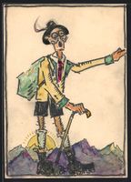 Handgemalt, sign. Carl O. Arends: Bergst