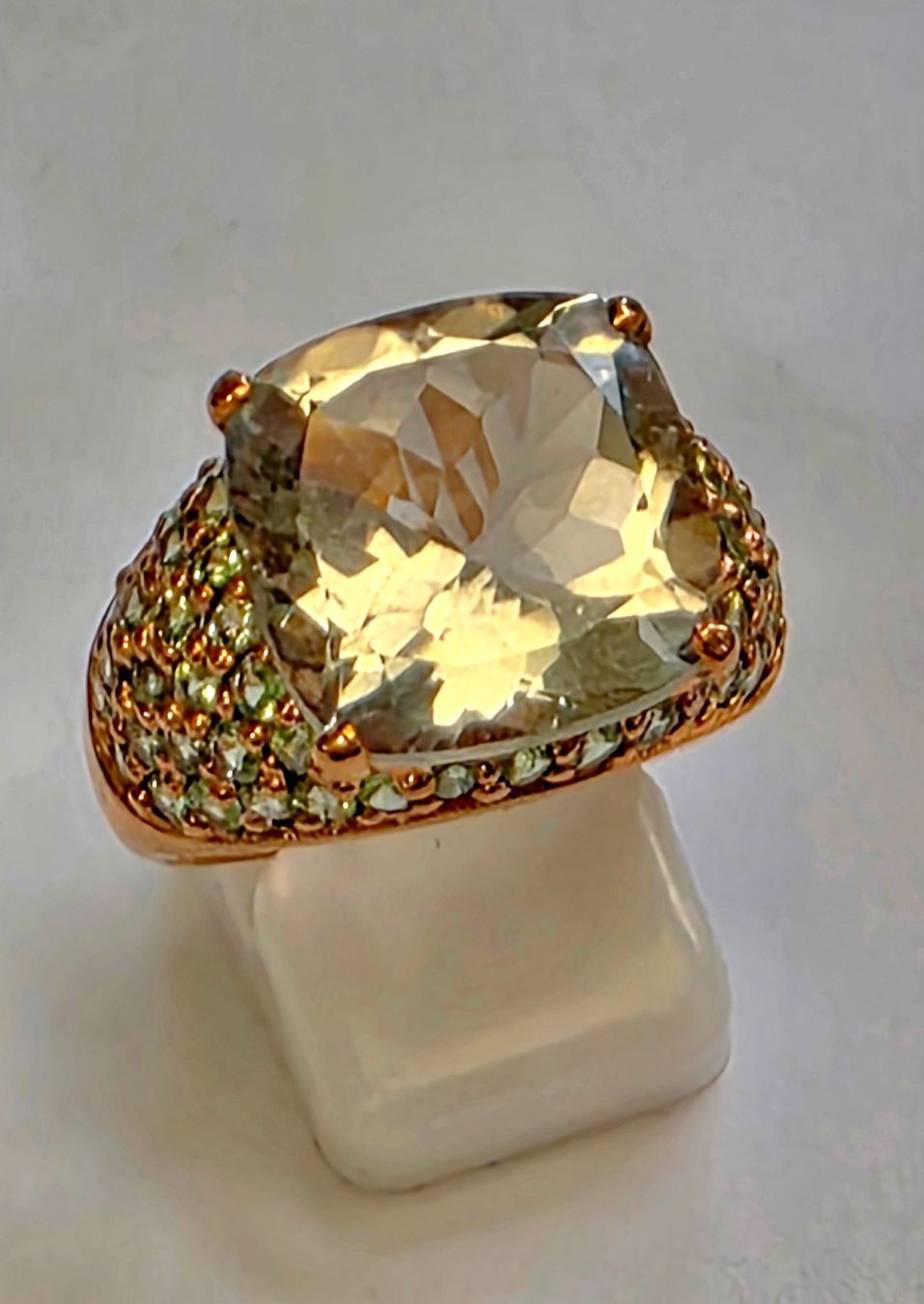 Bagues: Prasiolith Fingerring – Neuf (Voir description) à Zürich par Benedikt21 2