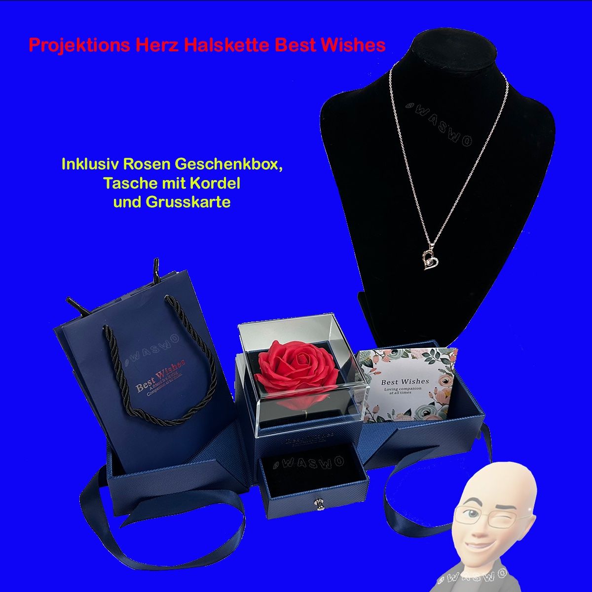 Catenine: Projektions Herz Halskette mit Geschenkbox – Nuovo e nell'imballaggio originale da Istighofen venduto da Waswo 3
