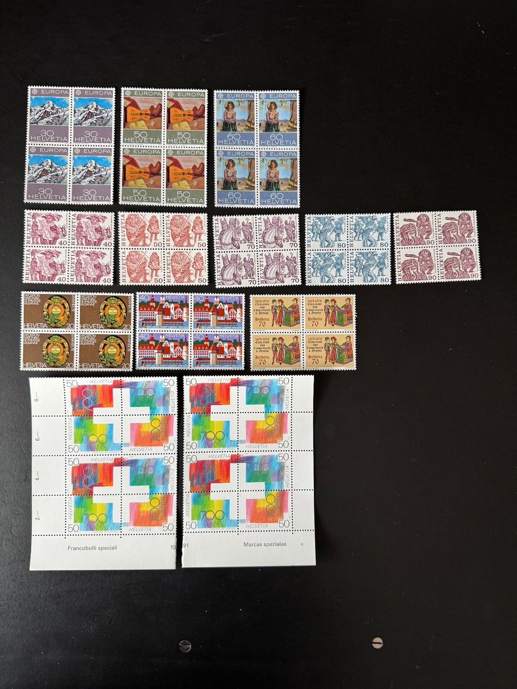 Tutti i francobolli: Schweizer Briefmarken postfrisch/Portomarken – Nuovo (secondo la descrizione) da Thun venduto da abunadh