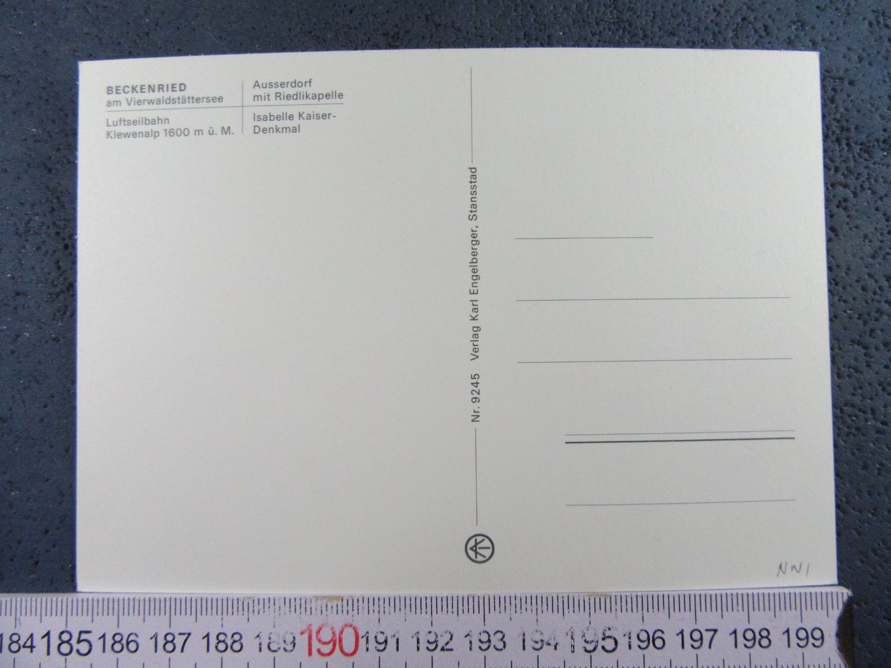 Cartoline postali: BECKENRIED AK ONW – Usato da Ettingen venduto da Hausi4711 1