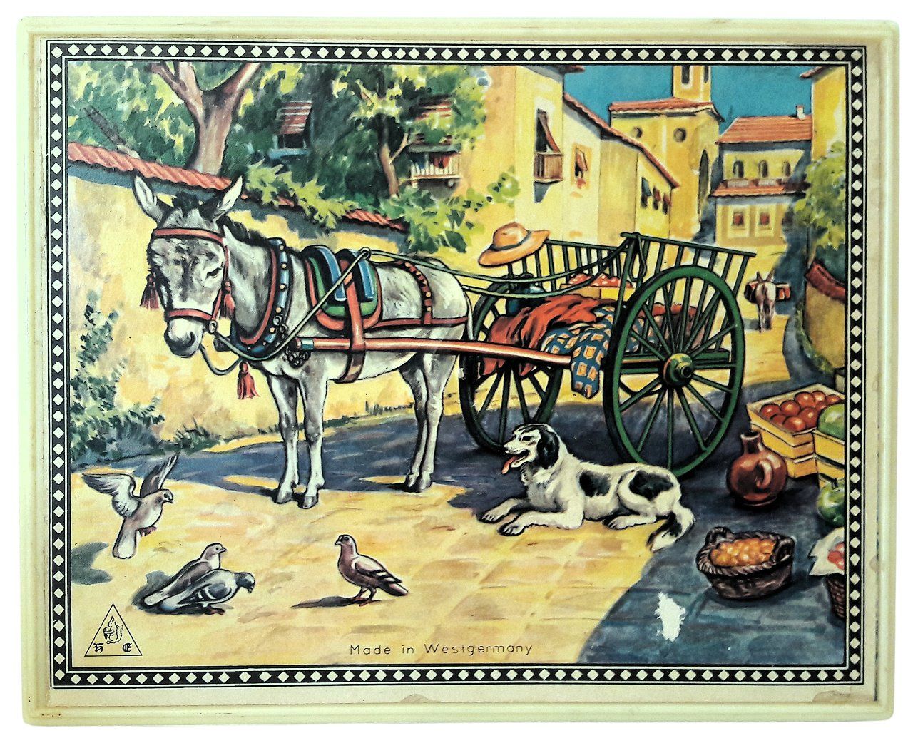 Eichhorn Giochi: jeu cubes "puzzle" vintage 1950s Hermann Eichhorn Egglham – Usato da Tavannes venduto da Brocashop 1