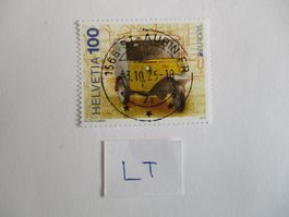 Voll Letzttagsstempel der Postschliessung 1566 St-Aubin FR