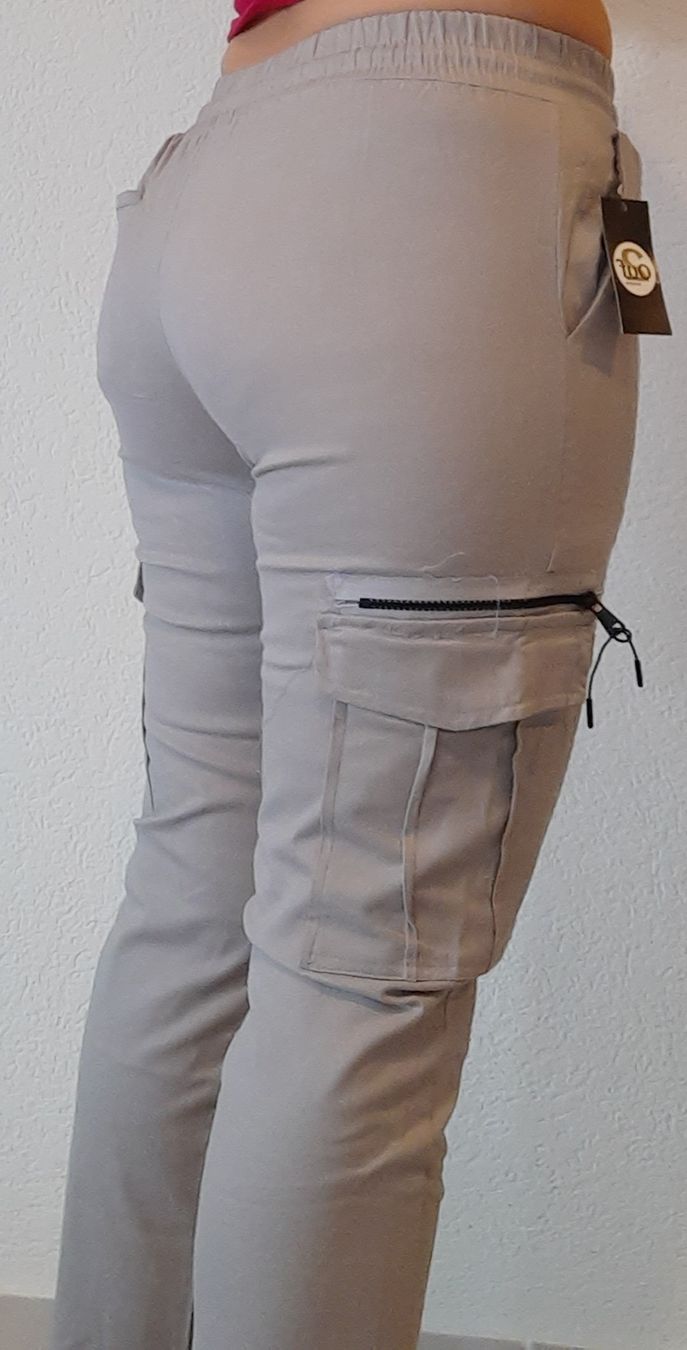 Pantaloni: HOSE GR L NEU grau Basic MODERN LÄSSIG Damen trendy 612 – Nuovo e nell'imballaggio originale da Vinelz venduto da sonnenmond77 1