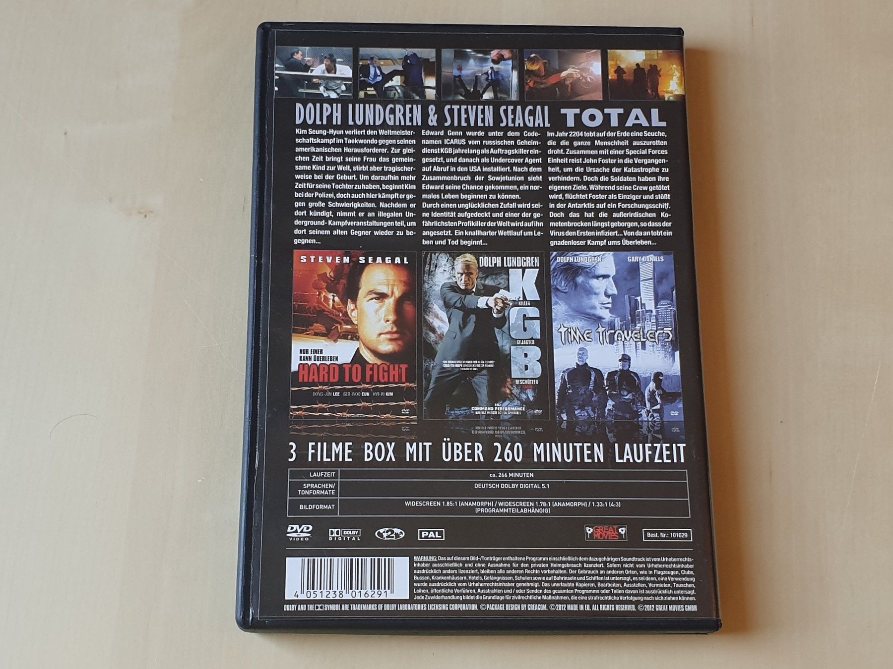 Tutti i DVDs: Dolph Lundgren & Steven Segal Total – Usato da Stansstad venduto da collectorsshop 1