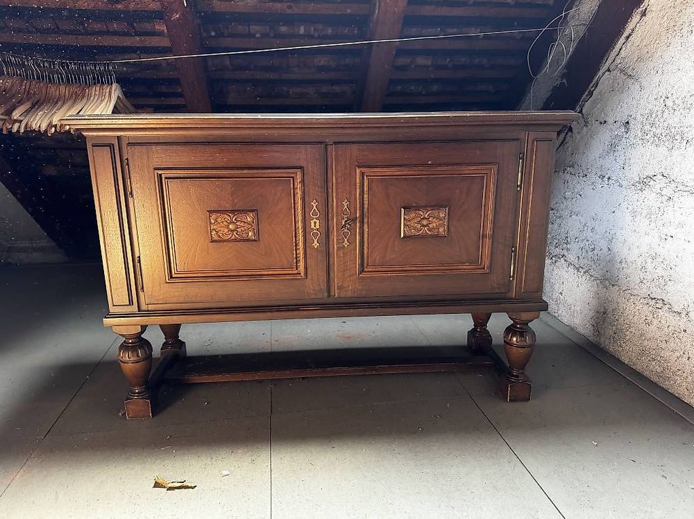 Vintage Holz Kommode 120cm Breit 1