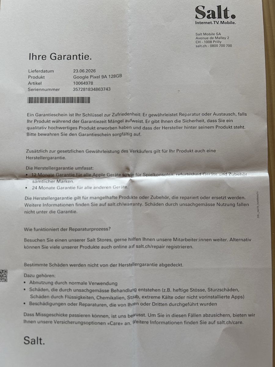 Google Portables: Google pixel A9 NEU OVP  – Neuf avec emballage d'origine à Kirchberg BE par SnoringMan 3