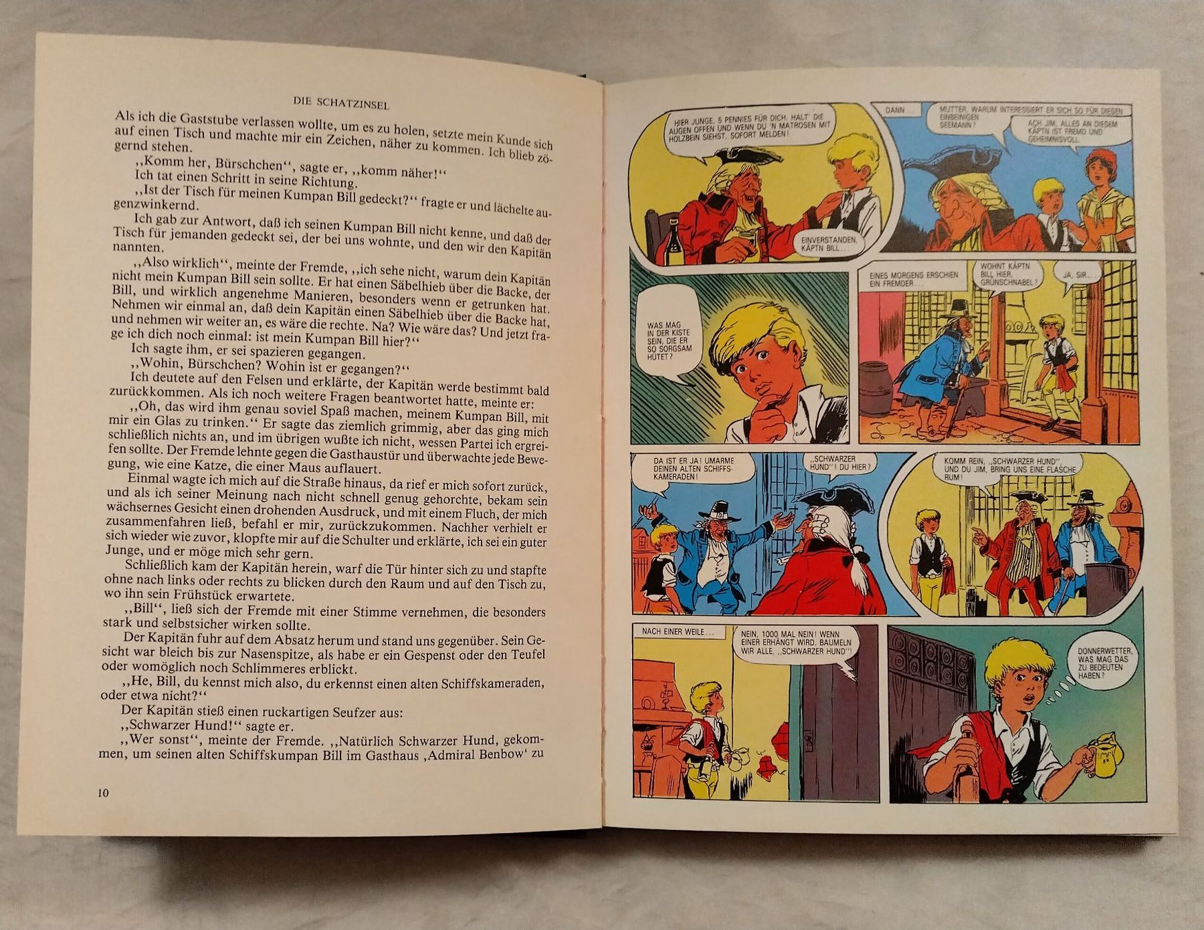 Libri: Robert L. Stevenson - Die Schatzinsel / Buch + Comic – Usato da Bellach venduto da JingleJerry 3