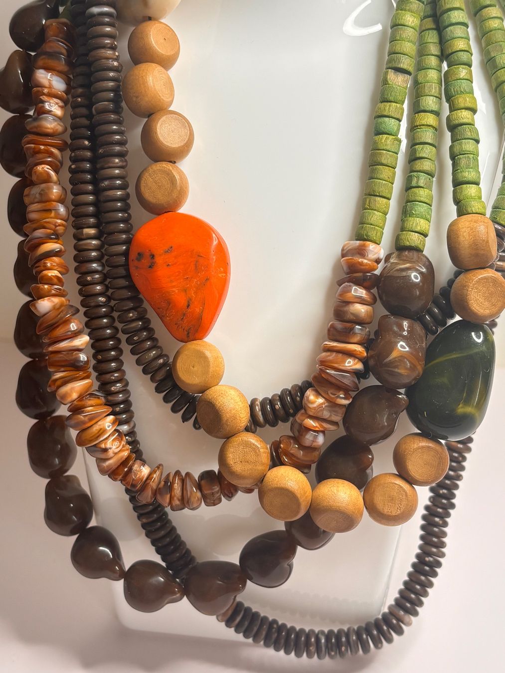 Catenine: Collier original vert et brun ✨ – Nuovo (secondo la descrizione) da Lausanne venduto da mel2dreams 2