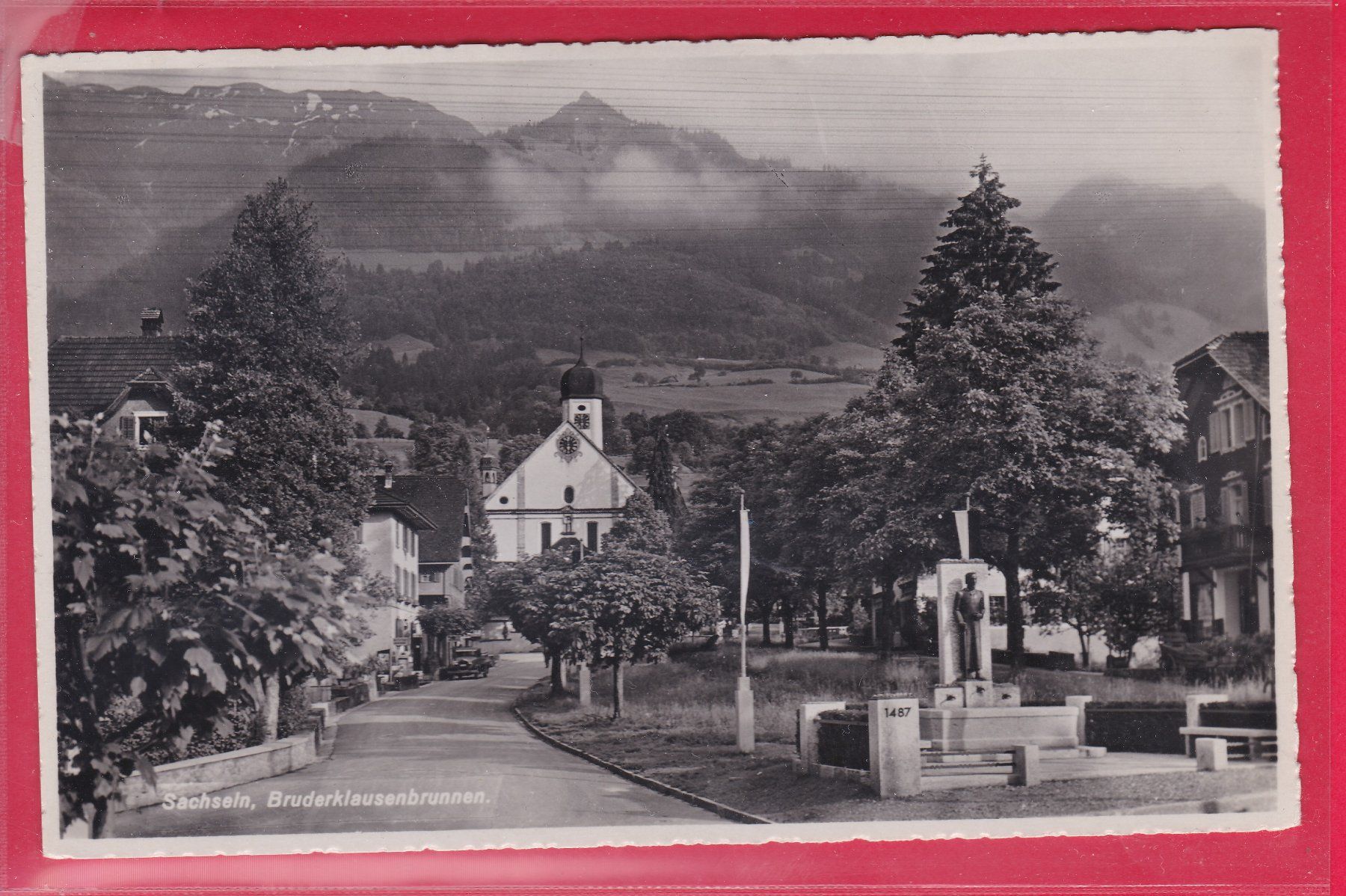 Cartoline postali: SACHSELN, BRUDERKLAUSENBRUNNEN, – Usato da Oberrieden venduto da Gebirgsstelze