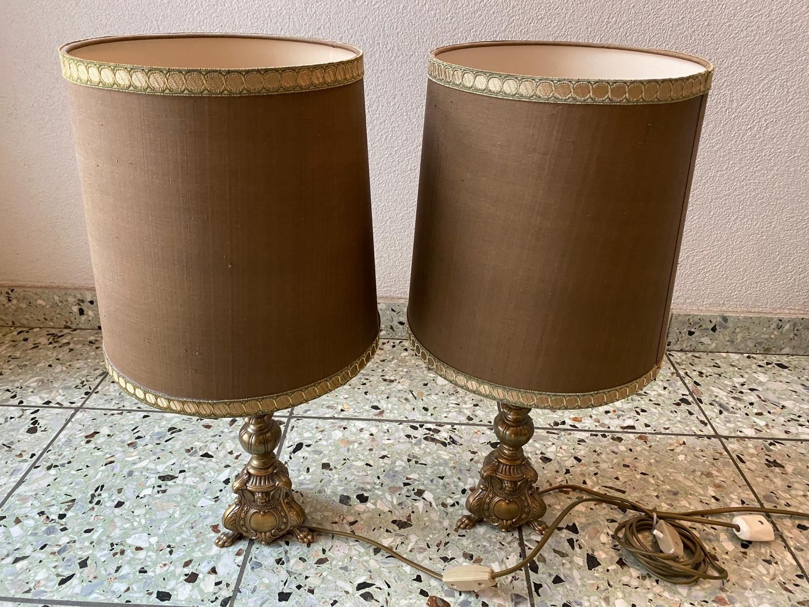 Lampade: 2 Lampen mit Bronzeständer – Usato da Weiningen ZH venduto da and_6tm5