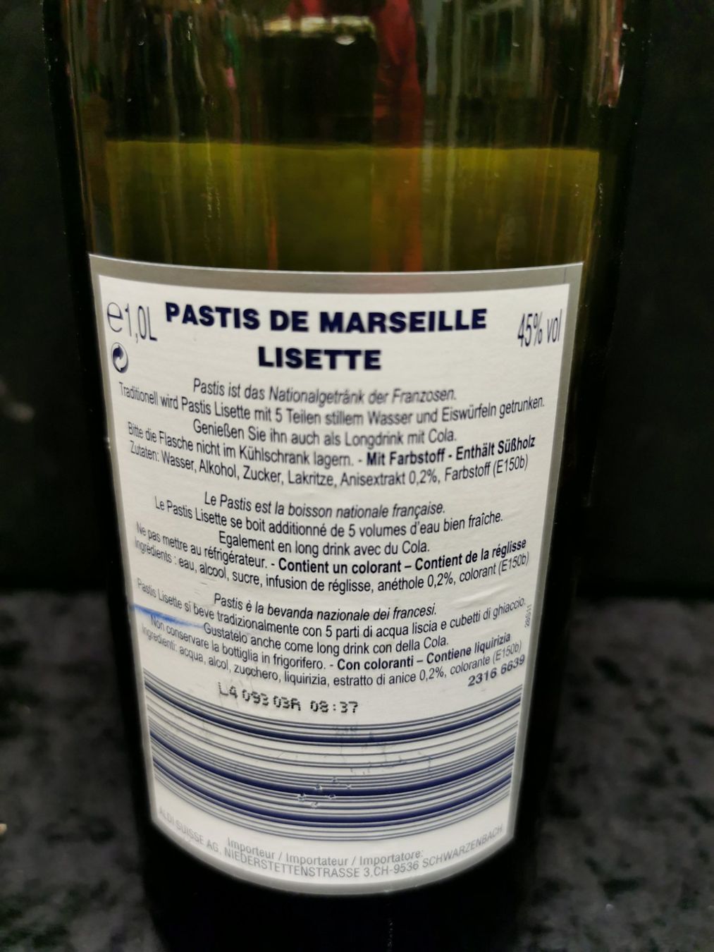 Spirituosen: ANCIENNE BOUTEILLE PASTIS ENTAMÉE – Gebraucht aus Genève von Leboucheoreilles 6