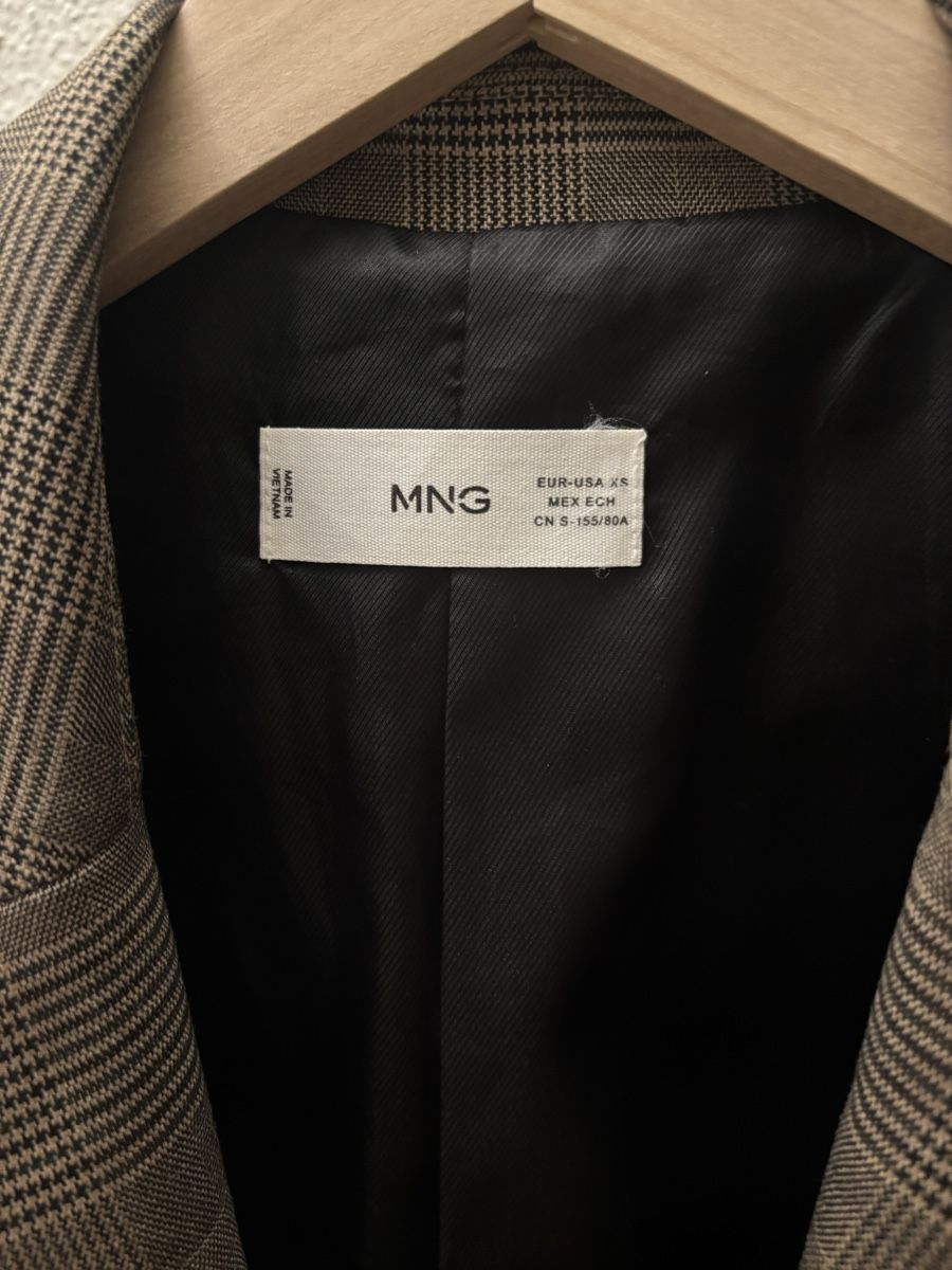 Mango Cappotti: Brown Checkered Blazer / Veste – Usato da Regensberg venduto da akon_ch 1