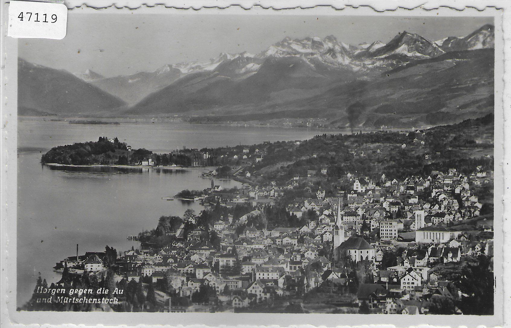 Cartoline postali: Horgen - Generalansicht gegen Au – Usato da Ettingen venduto da Kartenplanet