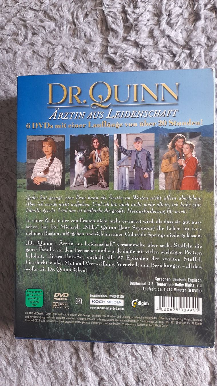 Tutti i DVDs: DR.QUINN    DIE 2.STAFFEL    DVD – Usato da Wetzikon ZH venduto da Ramones01 1