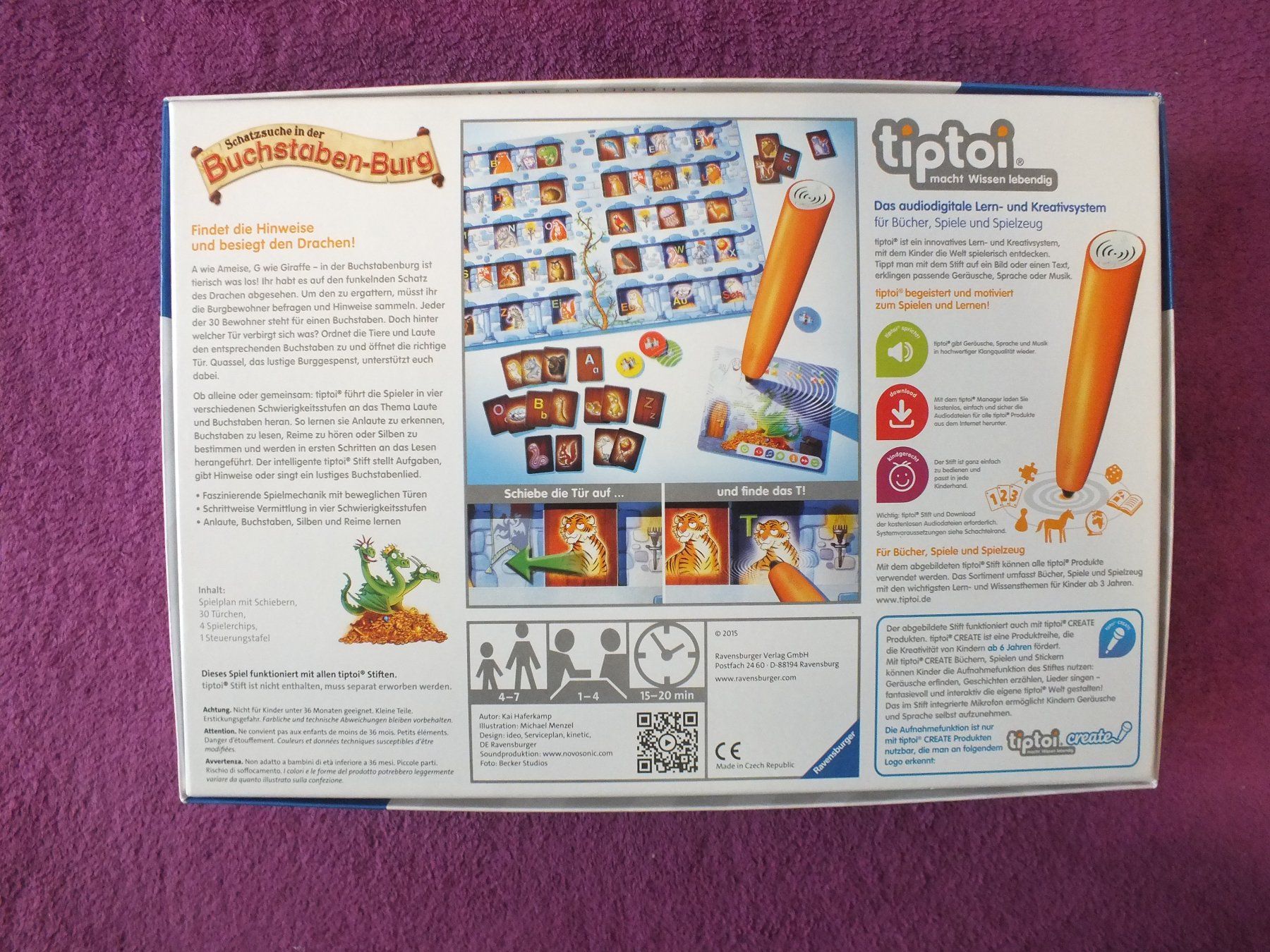 Ravensburger Jeux: tiptoi Spiel Schatzsuche - Buchstabenburg – D'occasion à Müllheim Dorf par Seeeule01 7
