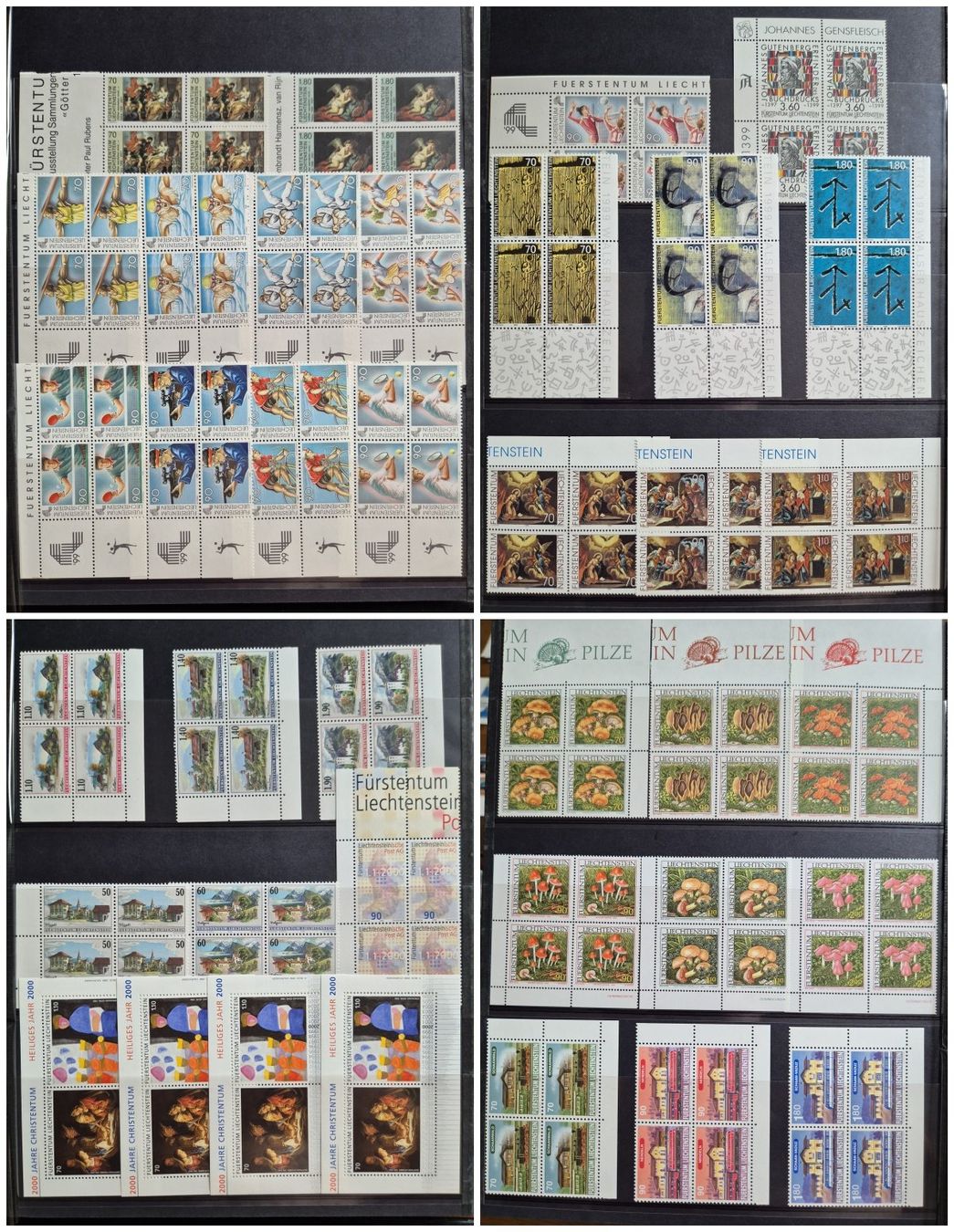 Tutti i francobolli: LIECHTENSTEIN Frankaturware ca. 1100 CHF, incl.Vierer&Bogen – Nuovo (secondo la descrizione) da Horgen venduto da frankatur 4
