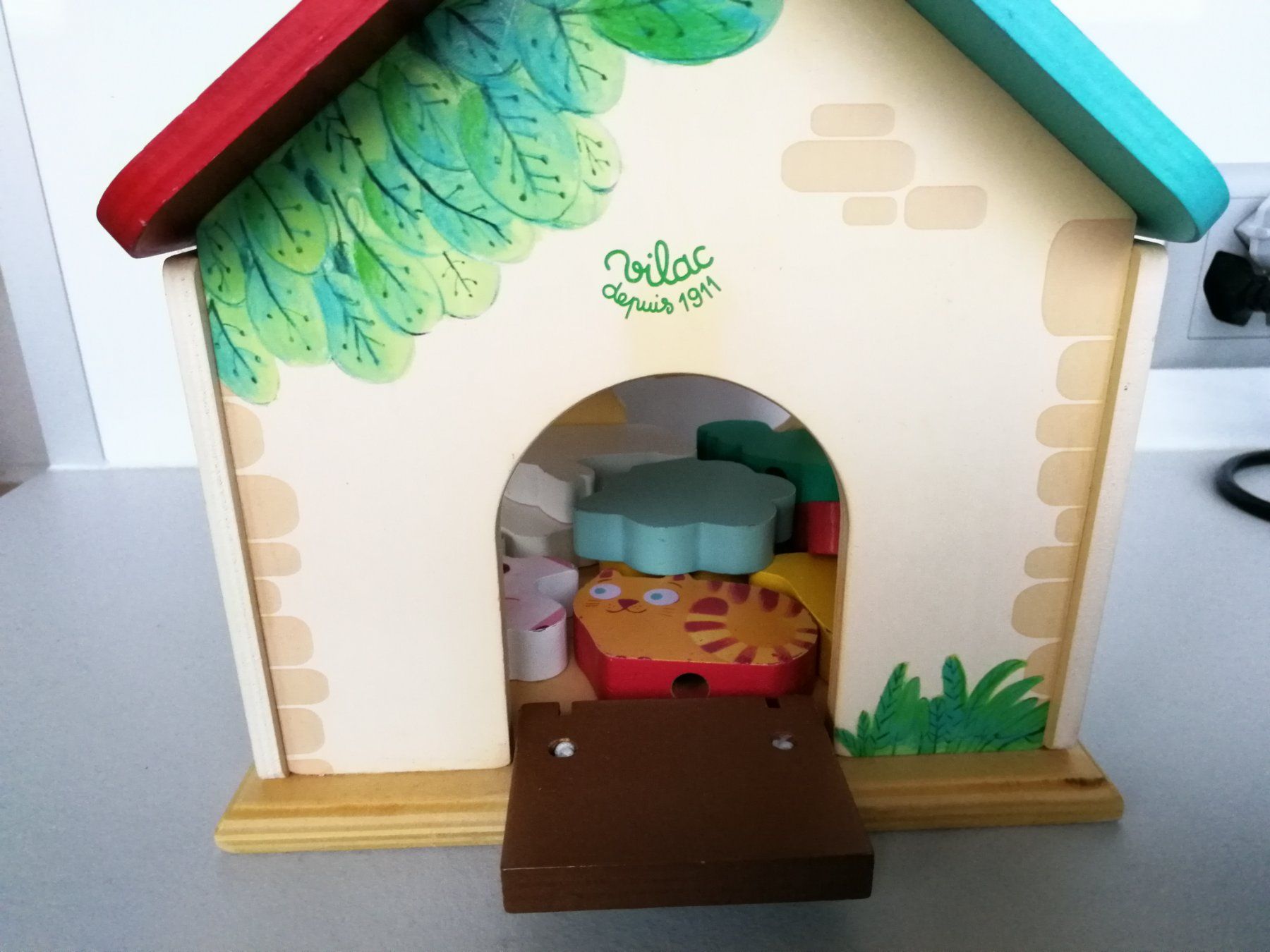 Vilac Giocattoli: Sortierbox Motorik Spiel "Stall mit Tieren" – Usato da Horn venduto da Corazon15 1