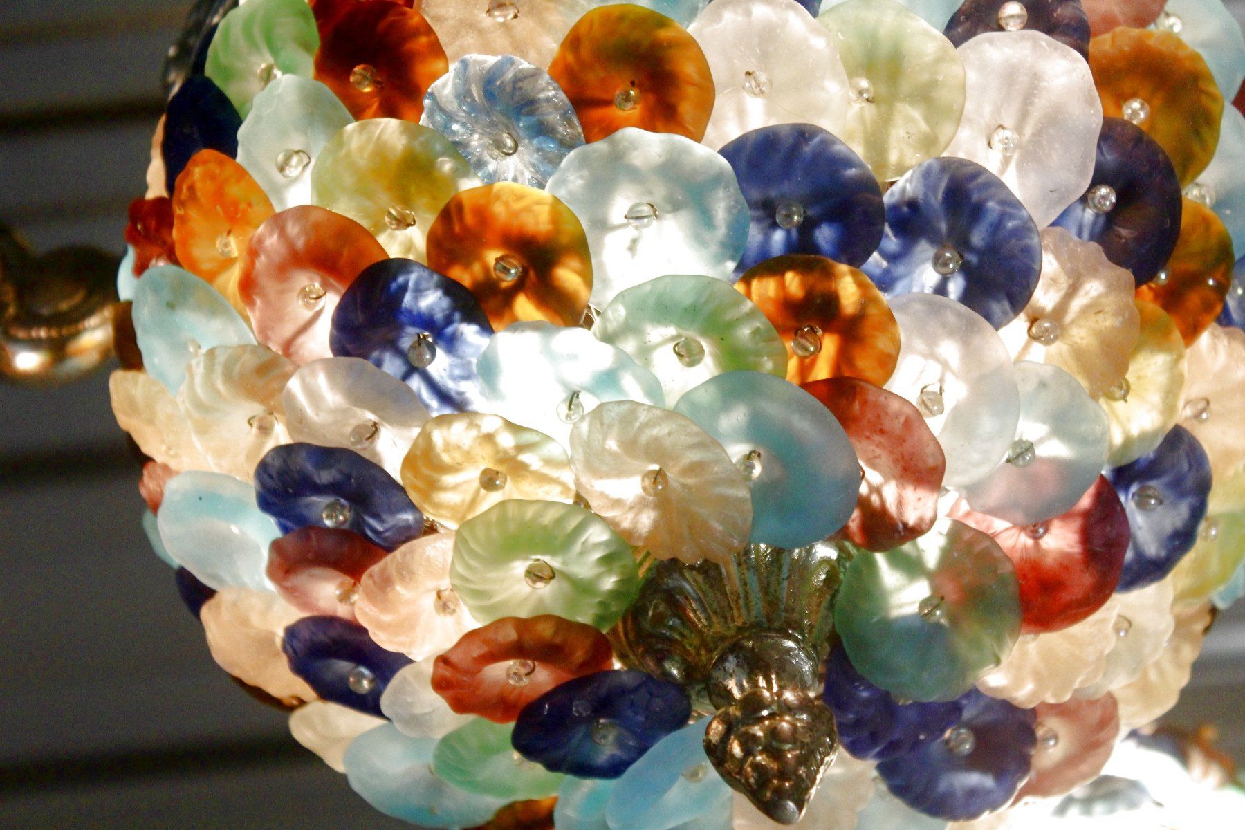 Lampadari & plafoniere: Traumhafter, spanischer Jugendstil - LEUCHTER mit MURANOGLAS – Usato da Bern venduto da kultiges 3