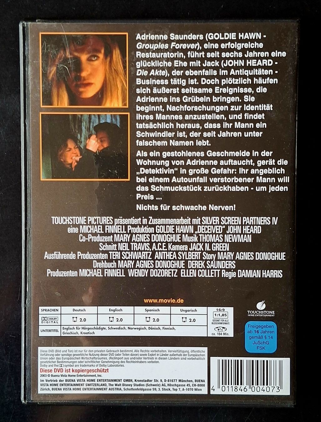 Tutti i DVDs: DVD "Getäuscht" mit Goldie Hawn  – Usato da Liestal venduto da Abimos 1