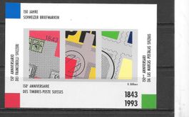 Vignette 150 Jahre Schweizer Briefmarken 1993