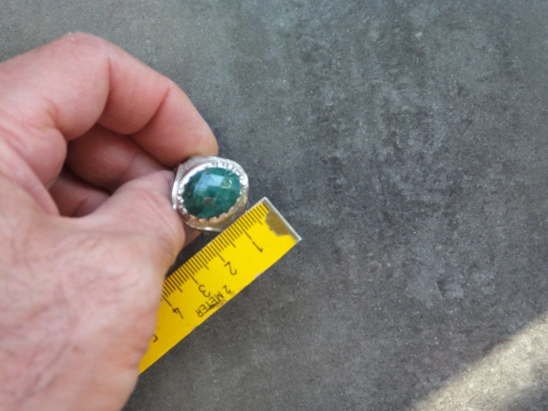 Ringe: Herrenring mit Echtem Emerald Stein – Neu (gemäss Beschreibung) aus Unterentfelden von l654321a 8