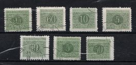 8 Timbres Tchécoslovaquie 1920 Obl.