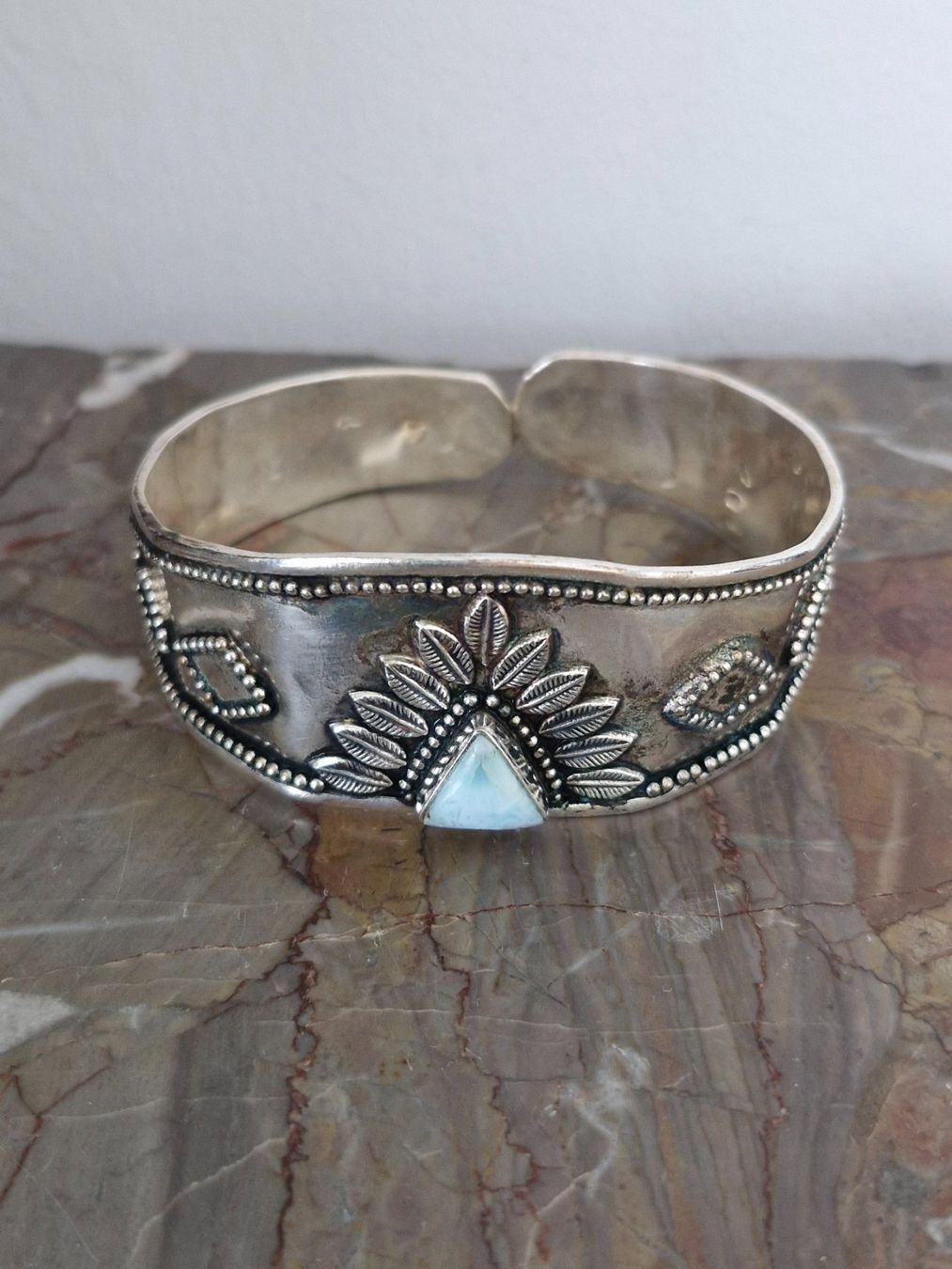 Bracciali & Braccialetti: Bracelet en argent avec larimar. – Usato da Montbrelloz venduto da Pinkflamingo 6