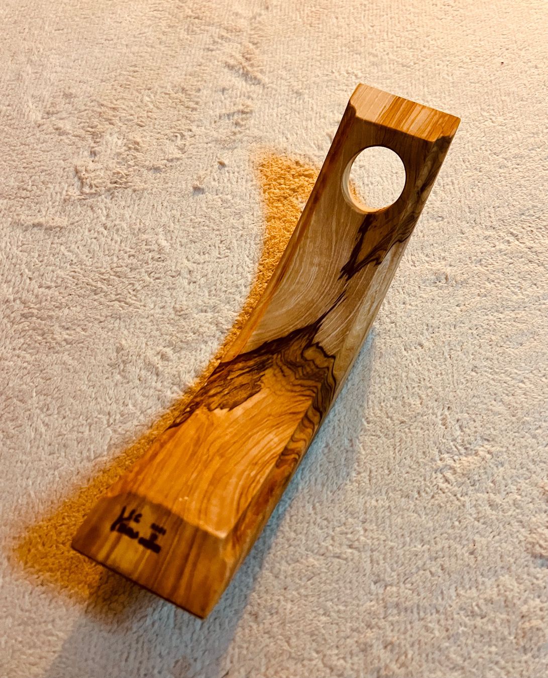 Articoli in legno: Weinträger aus Olivenholz – Nuovo (secondo la descrizione) da Ettingen venduto da everchip 1