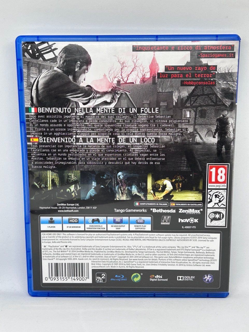 Sony Jeux: The Evil Within per PS4 – D'occasion à Giubiasco par LorisVale 1