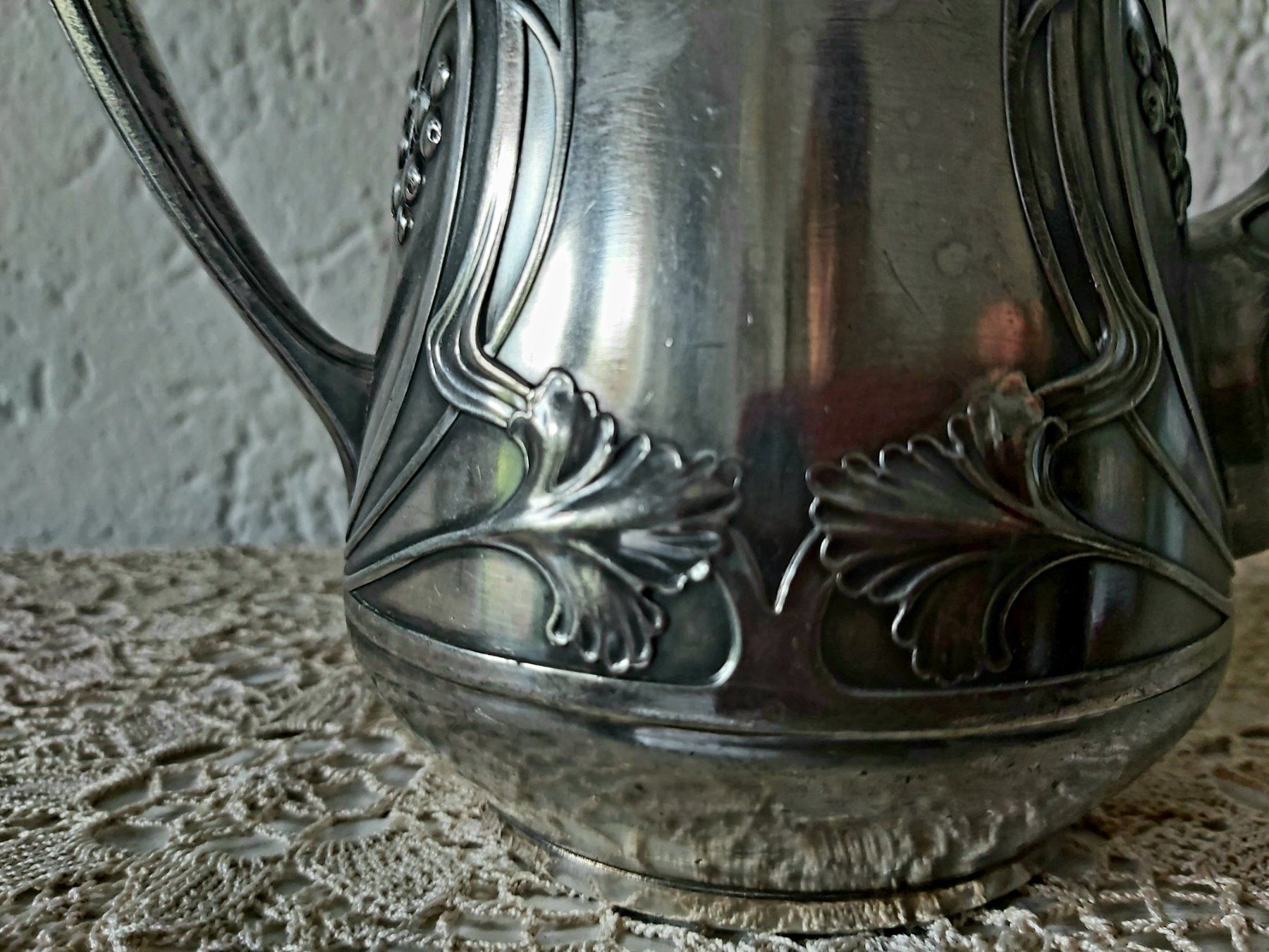 WMF Teekannen: Jugendstil Kaffeekanne WMF Straussenmarke – Gebraucht aus Bern von aronari 2
