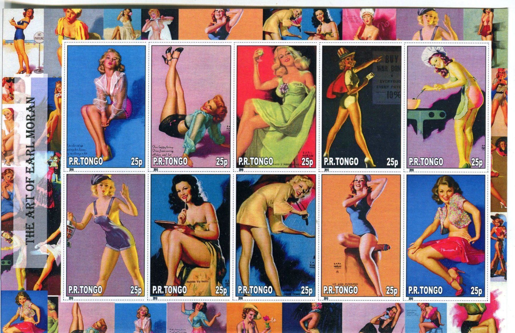 Tous les timbres: Block "Pin-up". Tongo – Neuf avec emballage d'origine à Basel par Butsch5