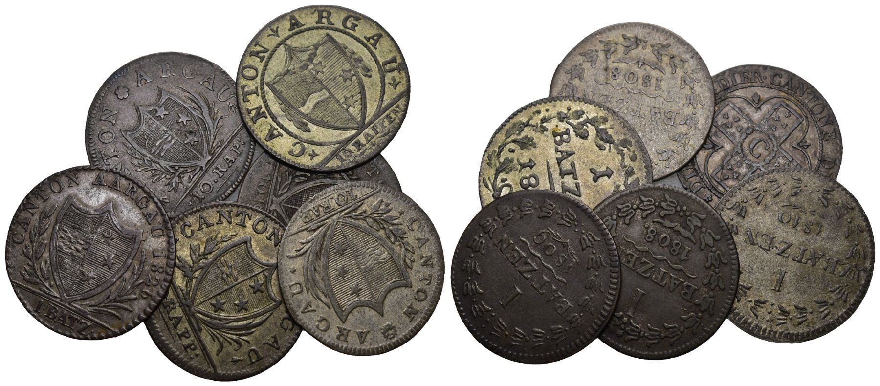 Toutes les monnaies: Aargau Lot Kantonalmünzen – D'occasion à Bern par numismatictops