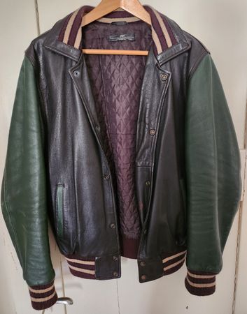 DANIELE ALESSANDRINI College Echtleder Jacke IT 48 Italy