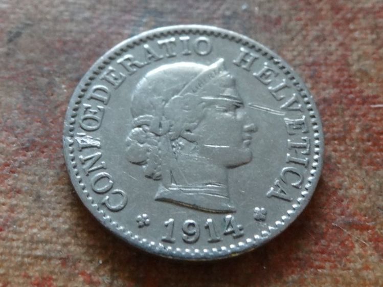 Tutti le monete: 5 Rp. 1914  (B) – Usato da Romanel-sur-Lausanne venduto da Swift13