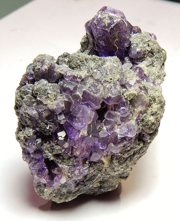 Schöne violette Fluorit Kristall-Stufe 75.7 Gramm (Neu (gemäss ...
